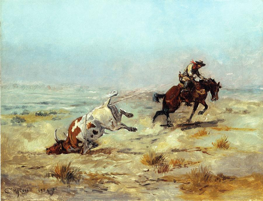 Buffalo Hunt - Charles Marion Russell Paintings